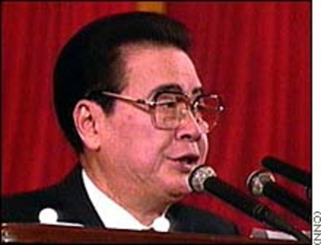 Two million demonstrate in Beijing.