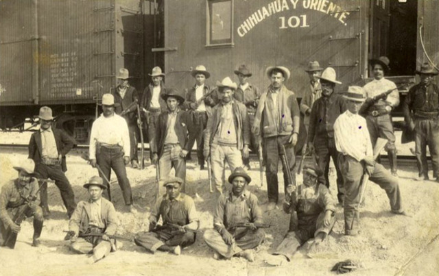 First Train Crosses between U.S. and Mexico border. The railway was built by the first large scale of undocumented Mexicans. The train was used to connect the United States and Mexico.