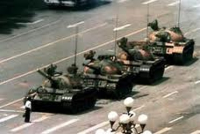 Troops enter the Square