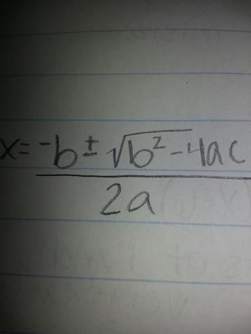 Quadratic Formula