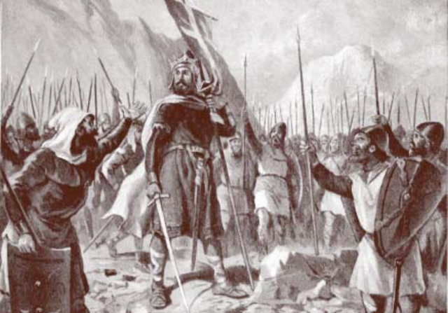 La batalla de Covadonga