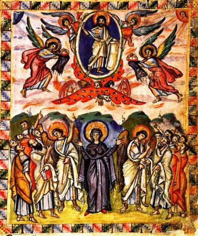 Ascension of Christ Rabbula Gospels