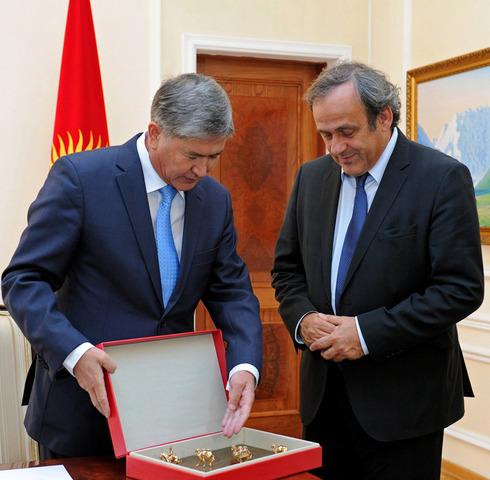 Встреча с президентом УЕФА