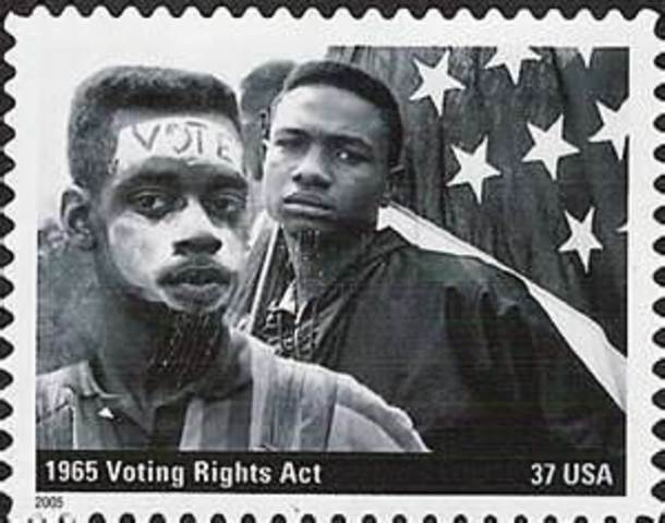 Legislation - Voting Rights Act 1965