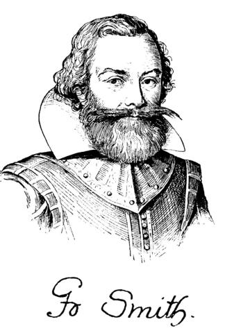 Captain John Smith explores the James River