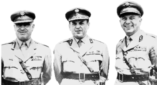 KEY EVENT: DEMOCRACY TO DICTATORSHIP Military Junta seize royal palace.