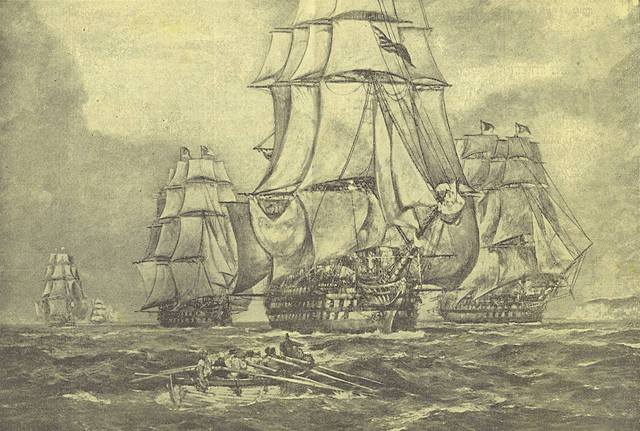 British ship arrive at Cape Comfort