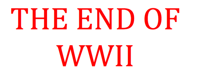 The end of WWII