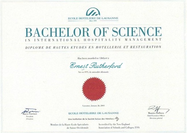 Títol de Bachelor of Science