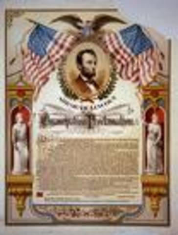 The emancipation Proclamation takes effect