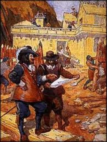 Champlain founds Quebec