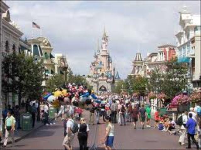 Disneyland opens in Anaheim, California
