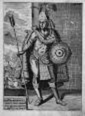 Montezuma crowned Emperor of the Aztecs