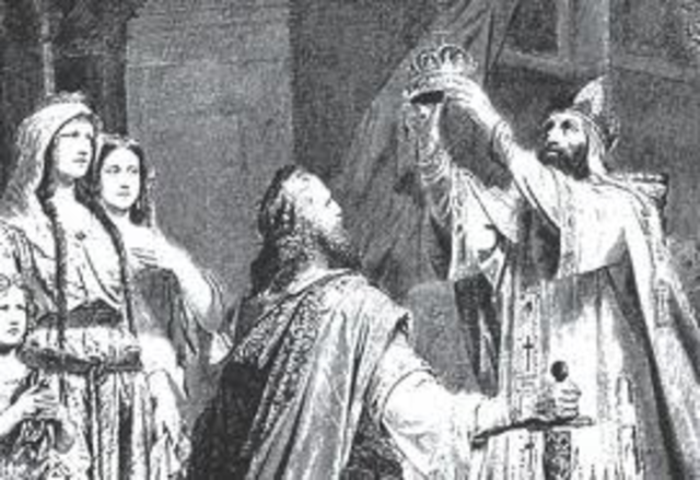 Crowning of Charlemagne of the Pope