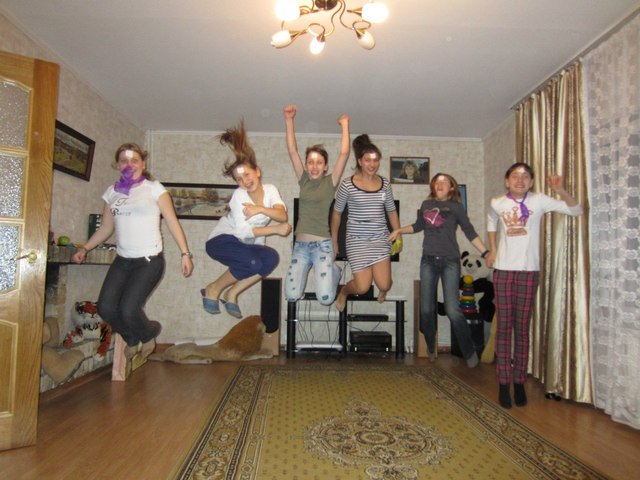 На моем Дне Рождения)