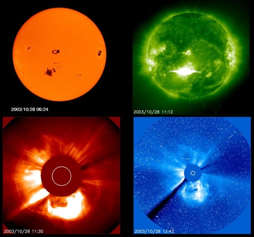 X17 Solar Flare and Solar Storm of October 28, 2003