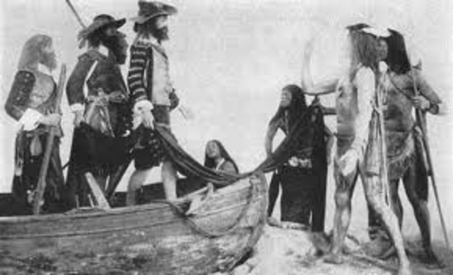 English settlers reach Chesapeake Bay