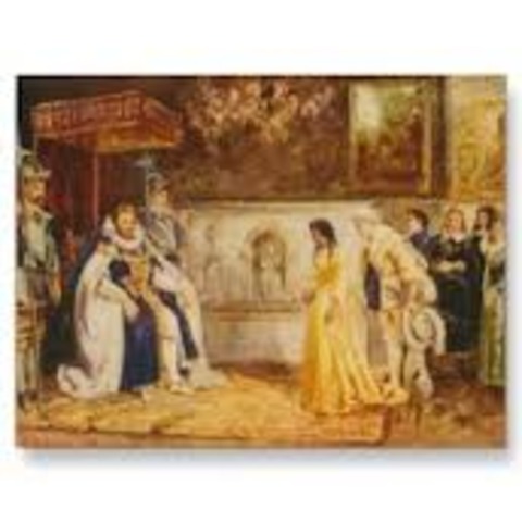 Pocahontas meets King James ofEngland