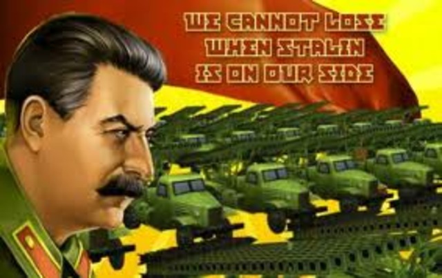 Stalin comeing into power.