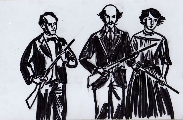 Los hermanos Serdán, Aquiles, Máximo y Carmen