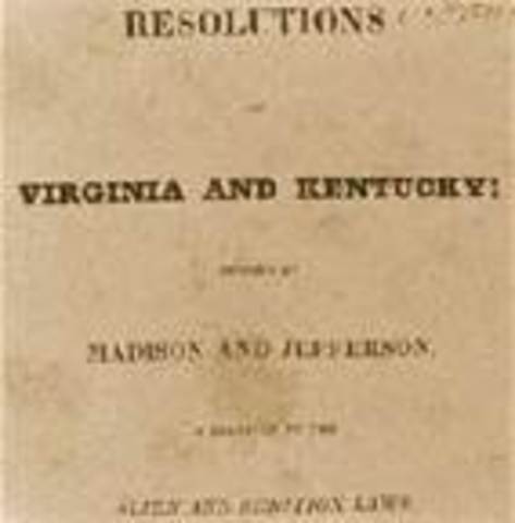 Virginia And Kentucky Resolutions written