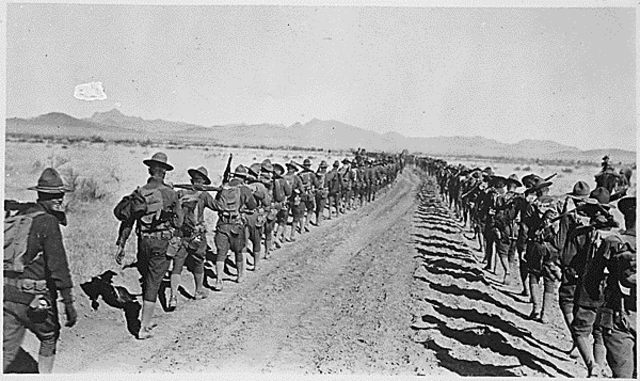 Marines estadounidenses invaden Veracruz.