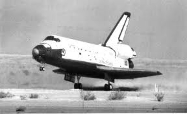Space shuttle Columbia landed at Holloman Air Force Base