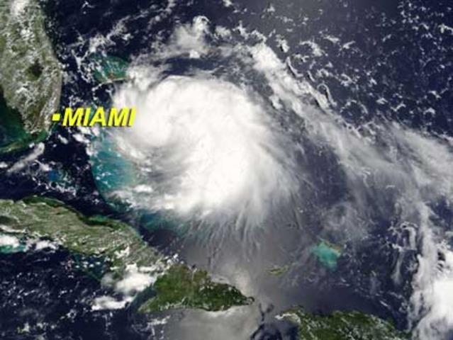 Hurricane Katrina hit Miami