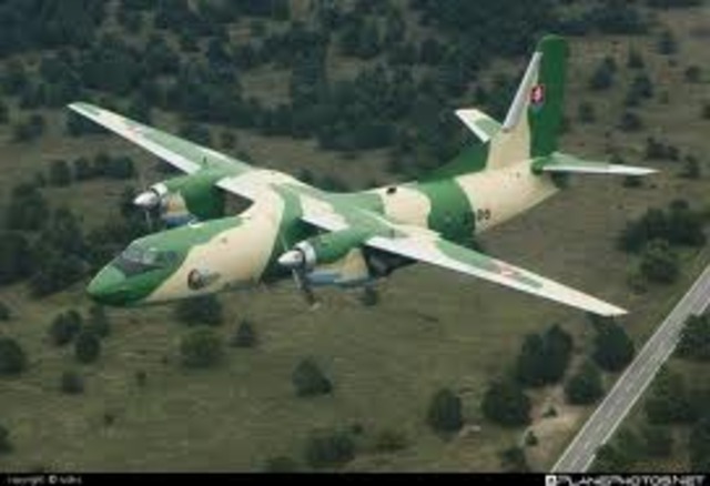 an airplane from the air force is destroyed