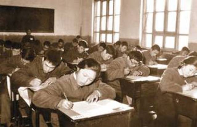 China re-introduced National Higher Education Entrance Examination