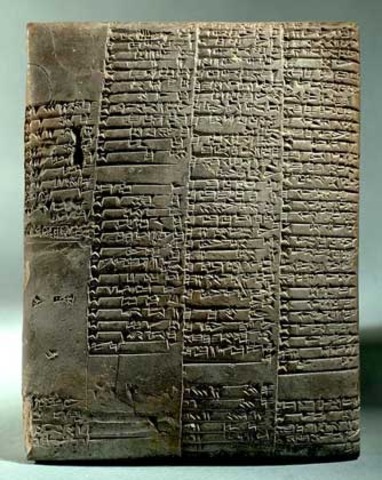 первая глиняная табличка