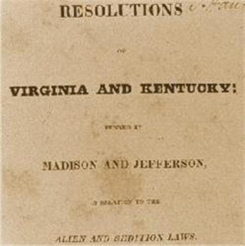 Virginia & Kentucky Resolutions written