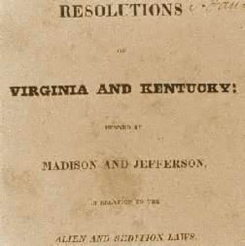 Virginia and Kentucky Resolutions written