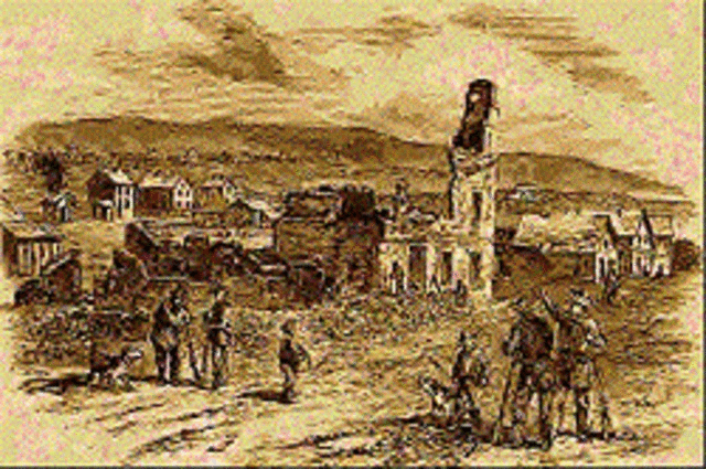 "Border Ruffians" Attack Lawernce (5/21/1856)