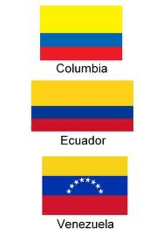 Venezuela, Ecuador y Columbia