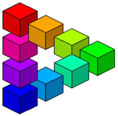 Reutersvard- Невозможные фигуры.