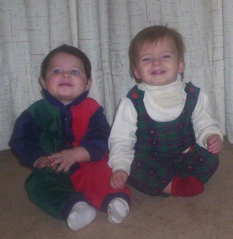 Dalton with his niece Aaliyah ..His 2nd xmas her first