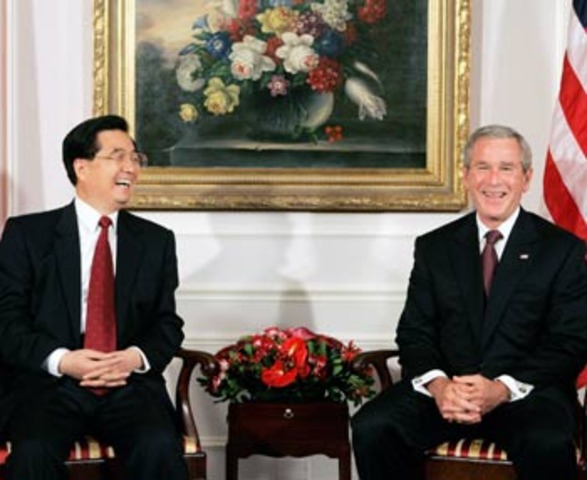 George W. Bush visits China