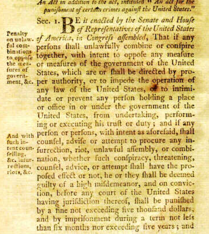 Alien and Sedition Acts