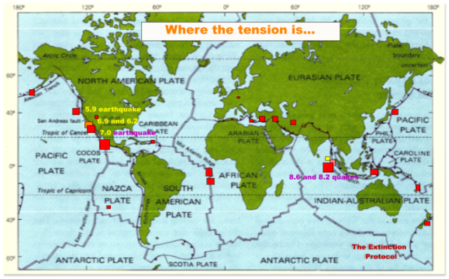 Event: cluster of large earthquakes rattle the globe from Indonesia to Mexico
