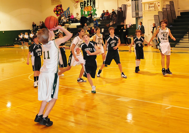 Mothers vs Waynesboro Middle School and Coach of middle school basketball team