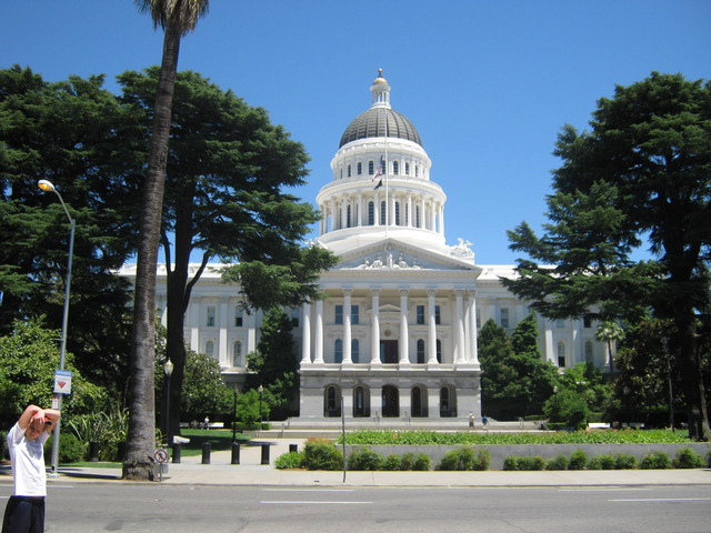 Visiting the California State Capital in Sacramento.