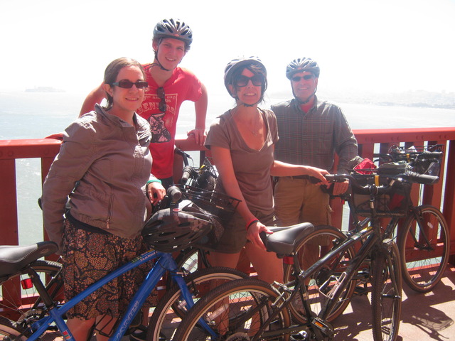 Biking the Golden Gate, Presidio, and Golden Gate Park.