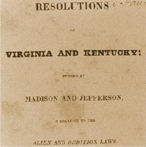 Virginia & Kentucky Resolutions written