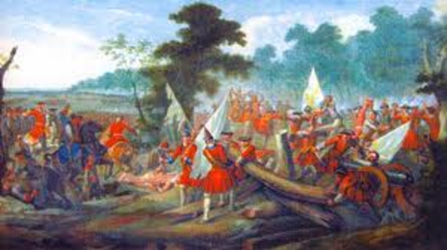 La Batalla de Malplaquet.