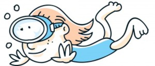 Alex learned how to swim