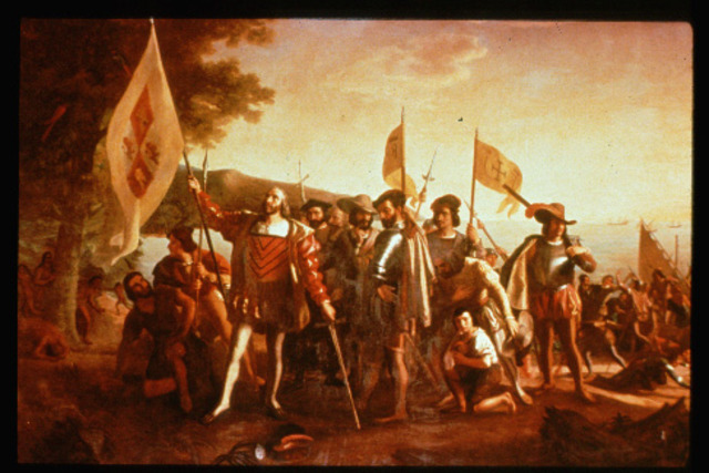 Columbus Lands at Santa Domingo