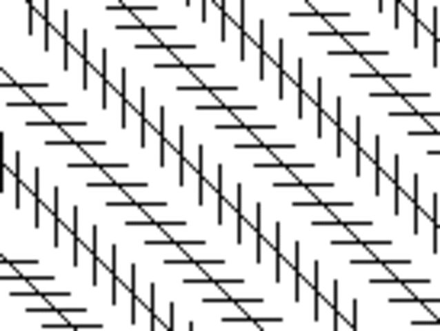 Zolliner- Зрительные искажения.