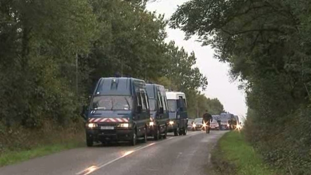 Heurts sur un barrage