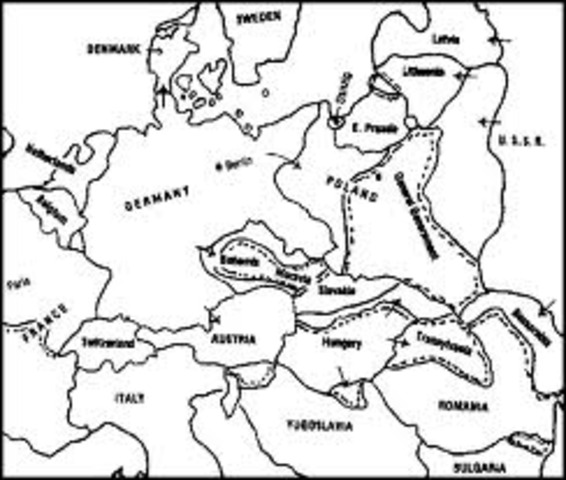Germany incorporates Austria in the Anschluss.